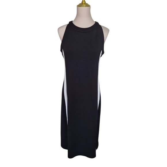 SPANX AirEssentials Sleeveless Black Maxi Dress Side Slit Stretch Size M - Picture 2 of 8